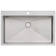 Apollo 800mm Single Brushed Stainless Steel Kitchen Sink