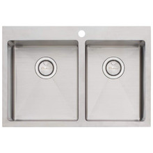 Apollo 750mm 1 & &frac34; Brushed Stainless Steel Left Hand Kitchen Sink