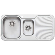 Petite 980mm Topmount Stainless Steel Kitchen Sink with Right Drainer