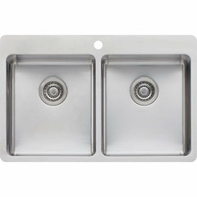 Sonetto 780mm Topmount Double Stainless Steel Kitchen Sink