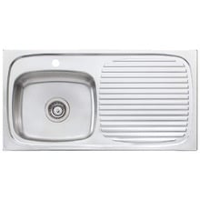 Ultraform 890mm Single Stainless Steel Kitchen Sink with Right Drainer