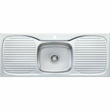 Ultraform 1180mm Single Stainless Steel Kitchen Sink with Drainers