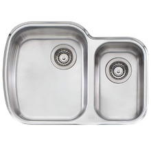 Monet 670mm Undermount 1 & &frac12; Stainless Steel Left Hand Kitchen Sink