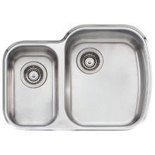 Monet 670mm Undermount 1 & &frac12; Stainless Steel Right Hand Kitchen Sink