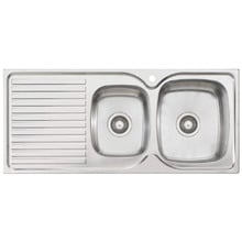 Endeavour 1080mm 1 & &frac34;  Stainless Steel Kitchen Sink with Left Drainer