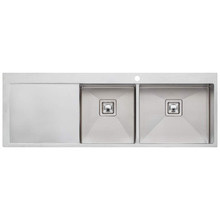 Professional Series 1450mm  1 & &frac34; Stainless Steel Kitchen Sink with Left Drainer