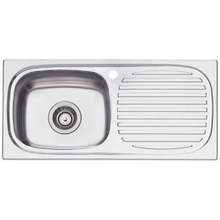 Martini Left Hand Single Kitchen Sink with Drainboard