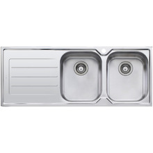 Flinders 1200mm Double Stainless Steel Kitchen Sink with Drainer