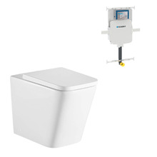 Munich Wall Faced Toilet Suite with Geberit Sigma8 In-Wall Cistern