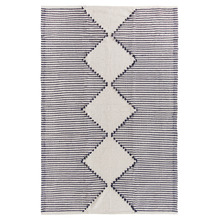 Blue Evie Woven Cotton Rug