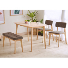 4 Seater Halsey Dining Table, Chair & Bench Set