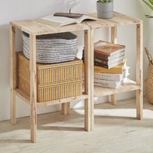 Layla Rubberwood Side Tables (Set of 2)
