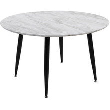 Zael Round Faux Marble Coffee Table
