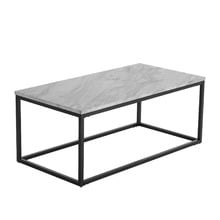Gael Rectangular Faux Marble Coffee Table