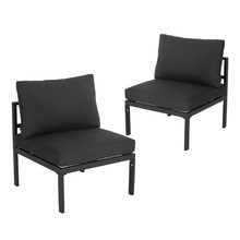 Charcoal Echo Outdoor Lounge Chairs (Set of 2)