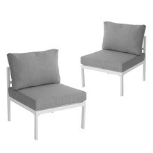 White Echo Outdoor Lounge Chairs (Set of 2)
