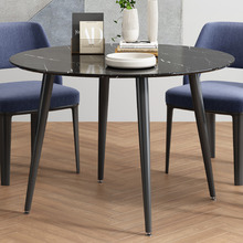 Cyrus Round Faux Marble Dining Table