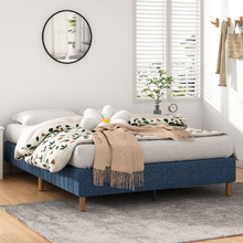 Blue Rylee Steel Bed Base