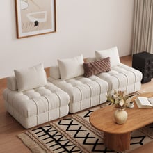 Ella 76cm Boucle Lounge Chairs (Set of 3)
