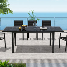 Noir Extendable Outdoor Dining Table