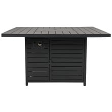 135.5cm Brinley Aluminium Outdoor Gas Patio Heater Table