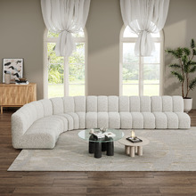 Laurent 6 Seater Boucle Modular Sofa