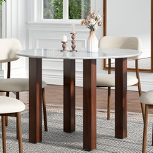 Brent Faux Marble Dining Table