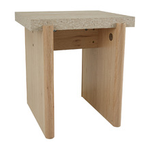Sally Travertine-Look Side Table