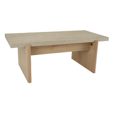 Sally Travertine-Look Coffee Table