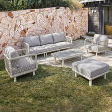 6 Seater Meja Outdoor Modular Lounge Set