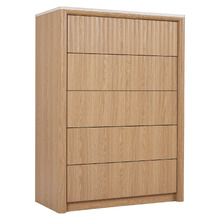 Lillian Travertine-Look 5 Drawer Chest