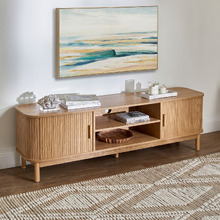 160cm Briella Ribbed Entertainment Unit