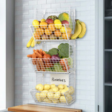 3 Tier Colton Wall Mounted Storage Baskets