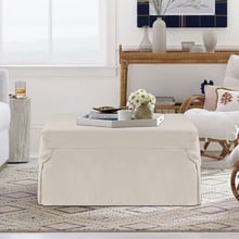 Foldlux Convertible Ottoman Sofa Bed with Castors & Slipcover
