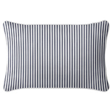 Ticking Stripe Rectangular Linen-Blend Cushion Cover