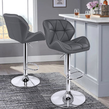 Willa Faux Leather Adjustable Barstools (Set of 2)