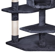 202cm Fir Wood & Plush Cat Scratching Tree