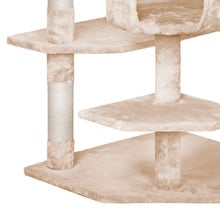 202cm Fir Wood & Plush Cat Scratching Tree