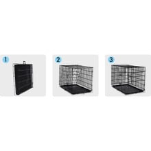 Jacob 3 Doors Metal Dog Cage with Tray