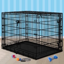 Jacob 3 Doors Metal Dog Cage with Tray
