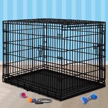Jacob 3 Doors Metal Dog Cage with Tray