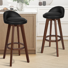 83cm Lorenz Faux Leather Swivel Barstools (Set of 2)