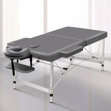 Carson 75cm Faux Leather 2 Fold Lift Up Massage Table