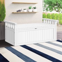 2 Seater Montana Fir Wood Outdoor Storage Bench