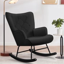 Collin Velvet Rocking Chair