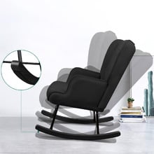 Collin Velvet Rocking Chair