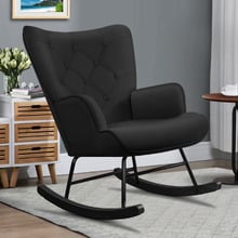 Collin Velvet Rocking Chair
