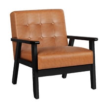 Callum Faux Leather Armchair