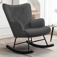 Collin Velvet Rocking Chair