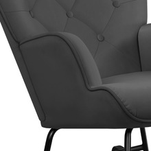 Collin Velvet Rocking Chair